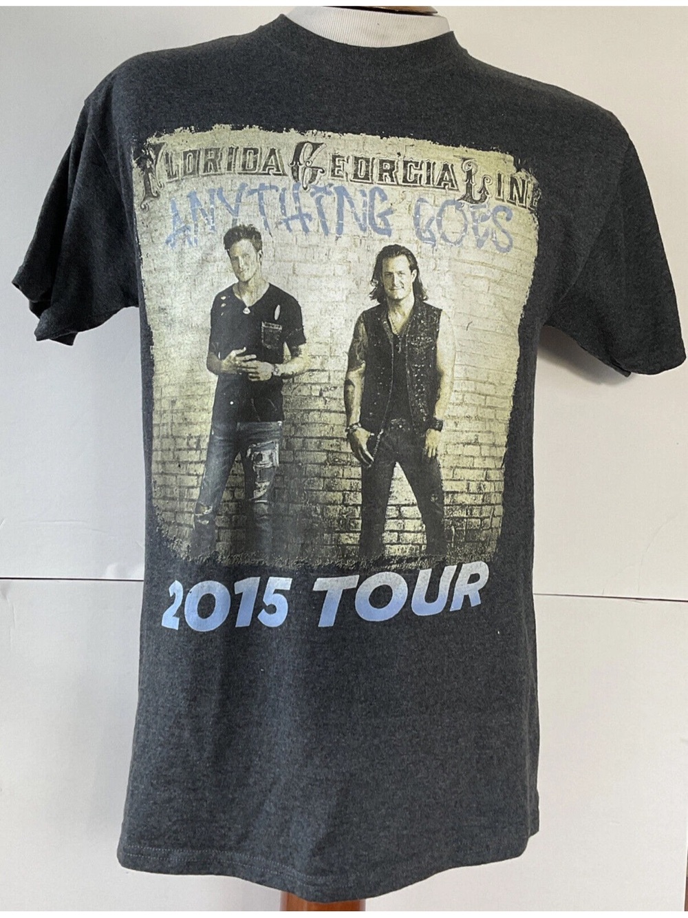 Florida Georgia Line Anything Goes 2015 Graphic Concert Tour Band T-Shirt M